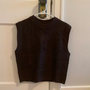 Frank and oak farm brown vest